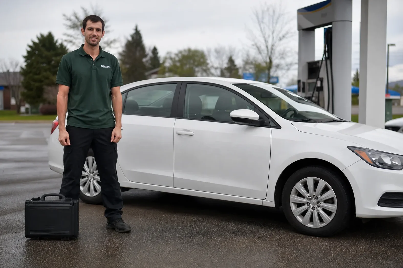 Locksmith opening a locked car door in Murfreesboro, TN