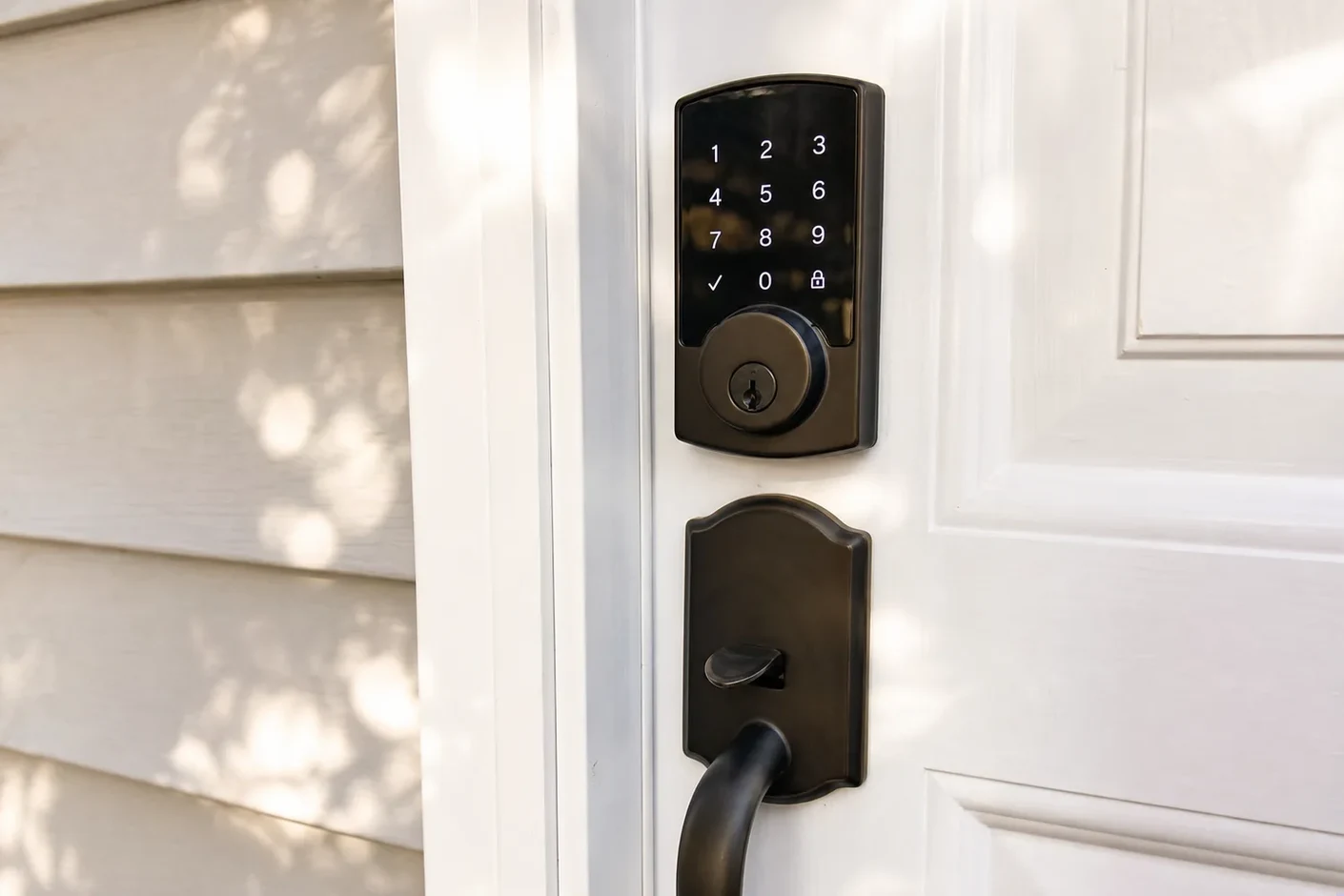 Keypad deadbolt installed on a front door in Murfreesboro, TN